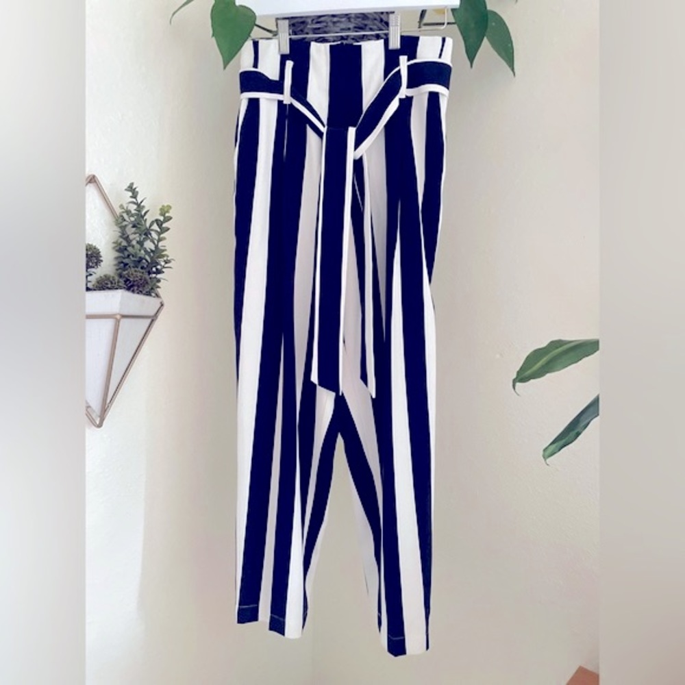 - H&M stripped trouser pants size 8